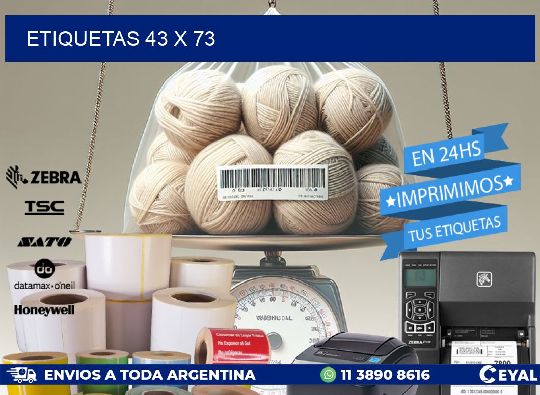 ETIQUETAS 43 x 73
