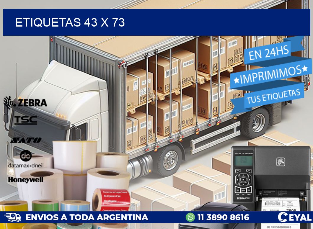 ETIQUETAS 43 x 73