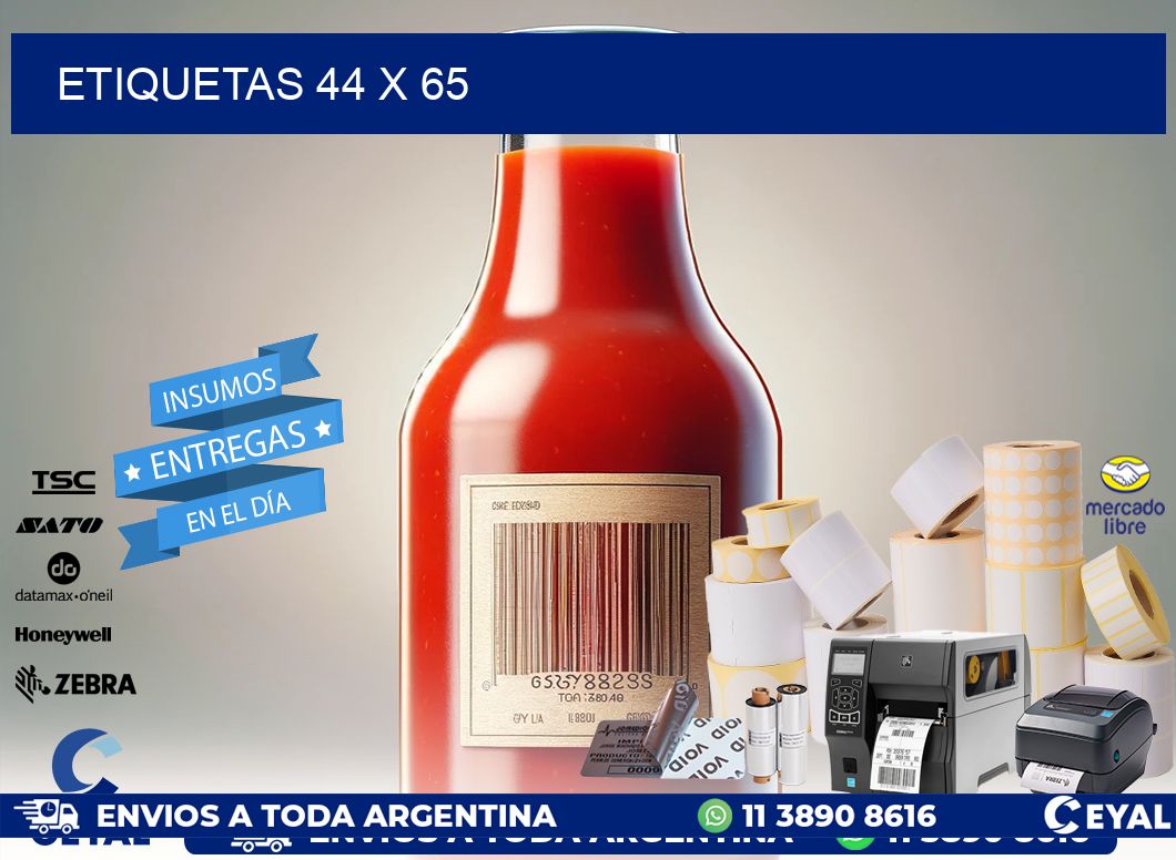 ETIQUETAS 44 x 65
