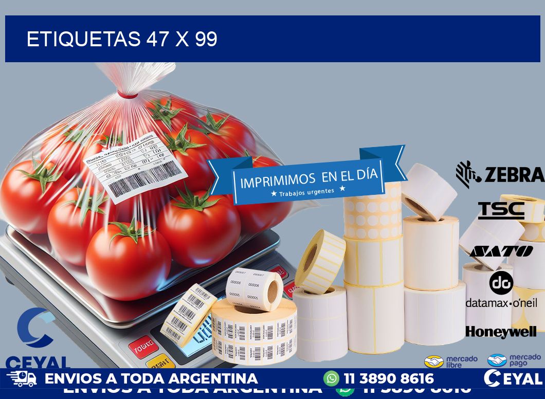 ETIQUETAS 47 x 99