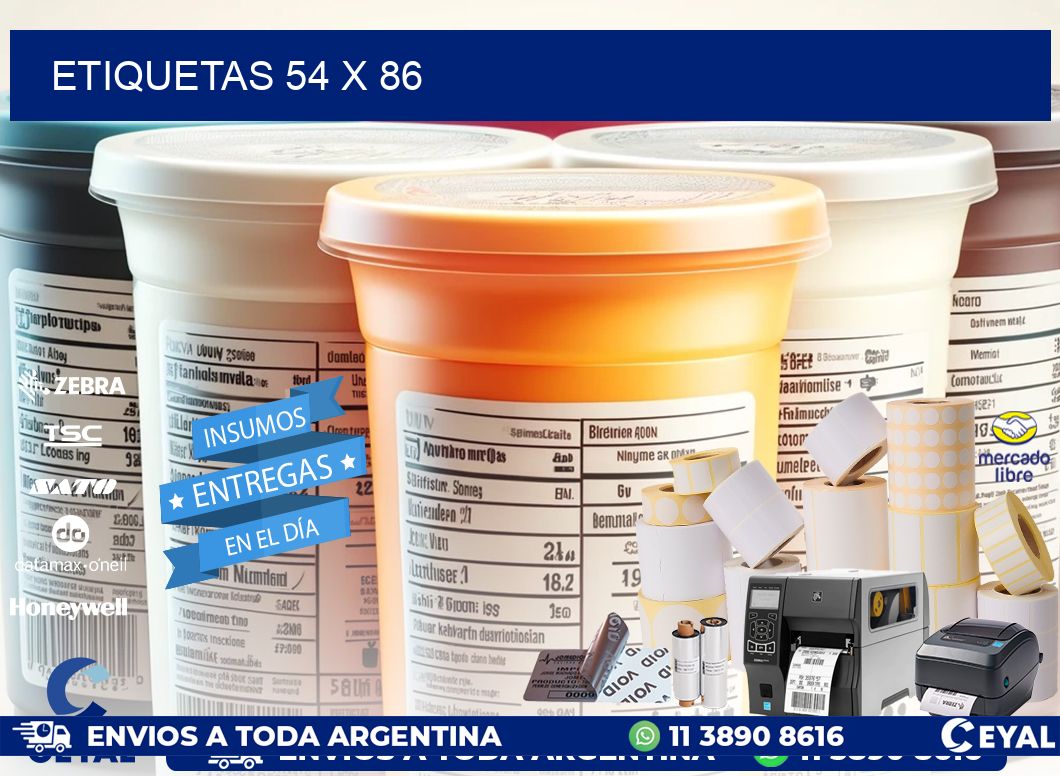 ETIQUETAS 54 x 86