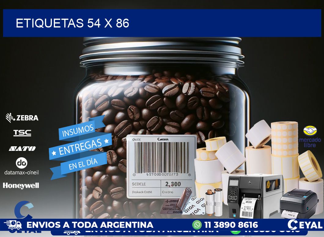 ETIQUETAS 54 x 86