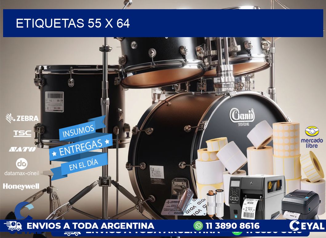 ETIQUETAS 55 x 64