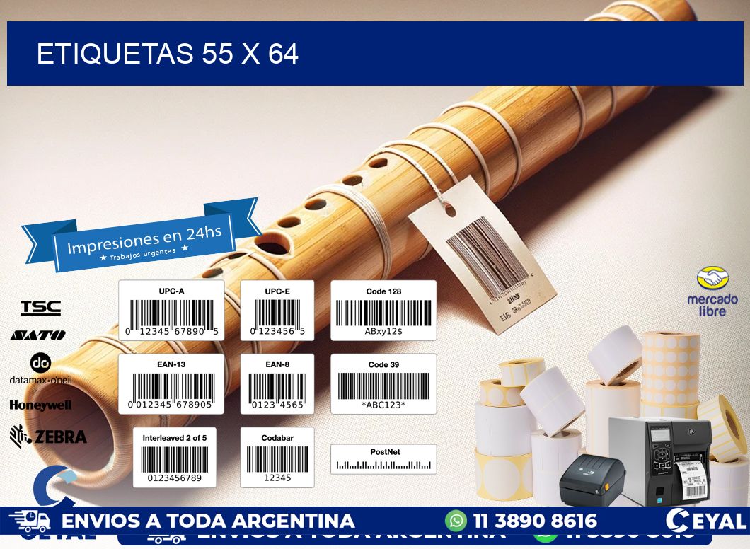 ETIQUETAS 55 x 64