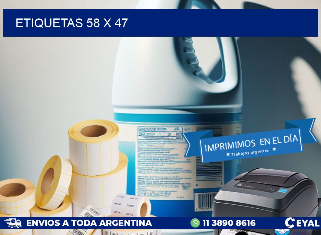 ETIQUETAS 58 x 47