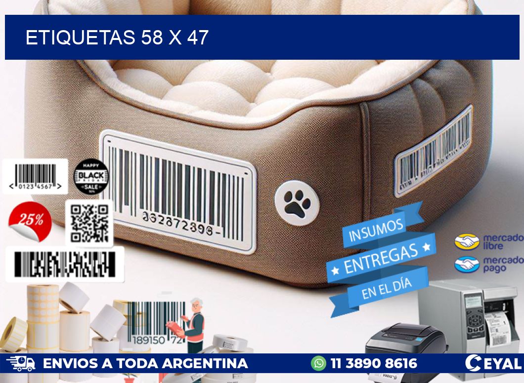 ETIQUETAS 58 x 47