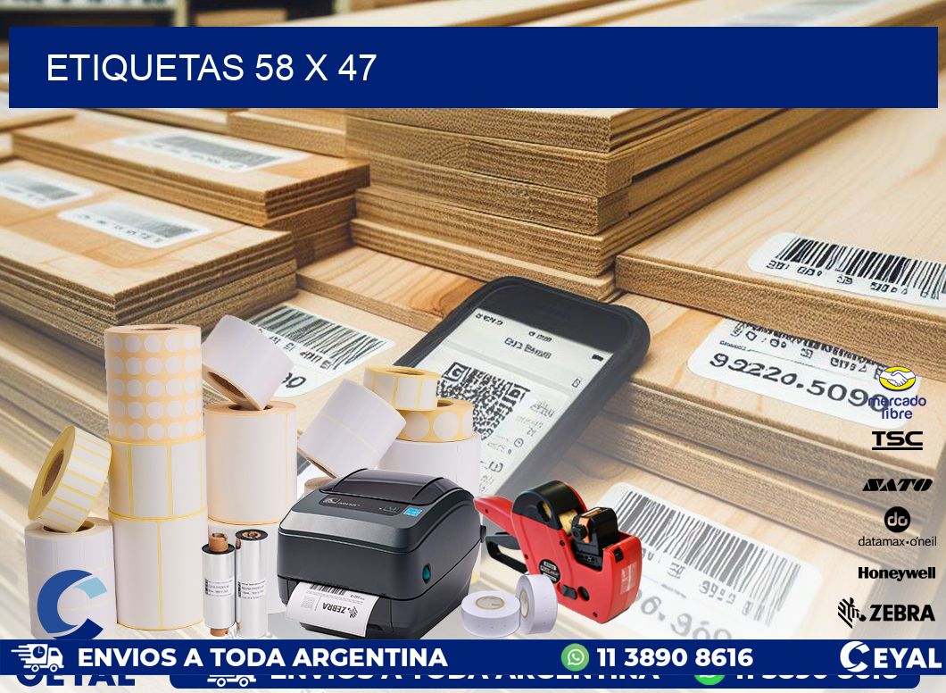 ETIQUETAS 58 x 47