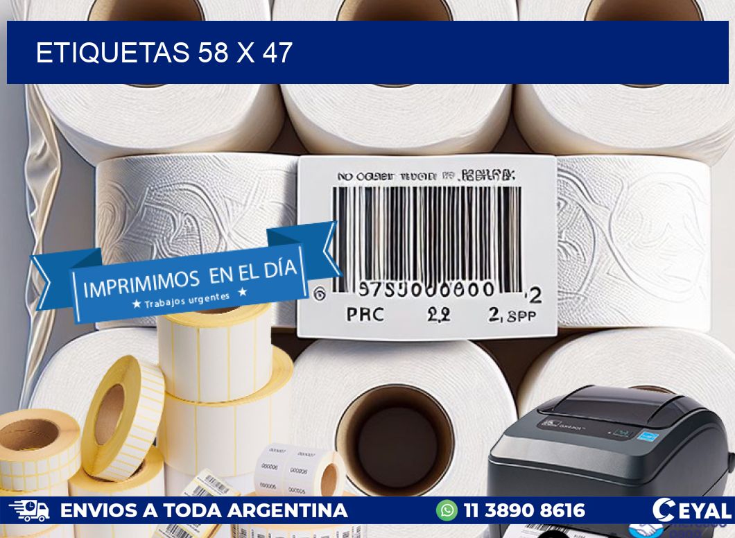 ETIQUETAS 58 x 47