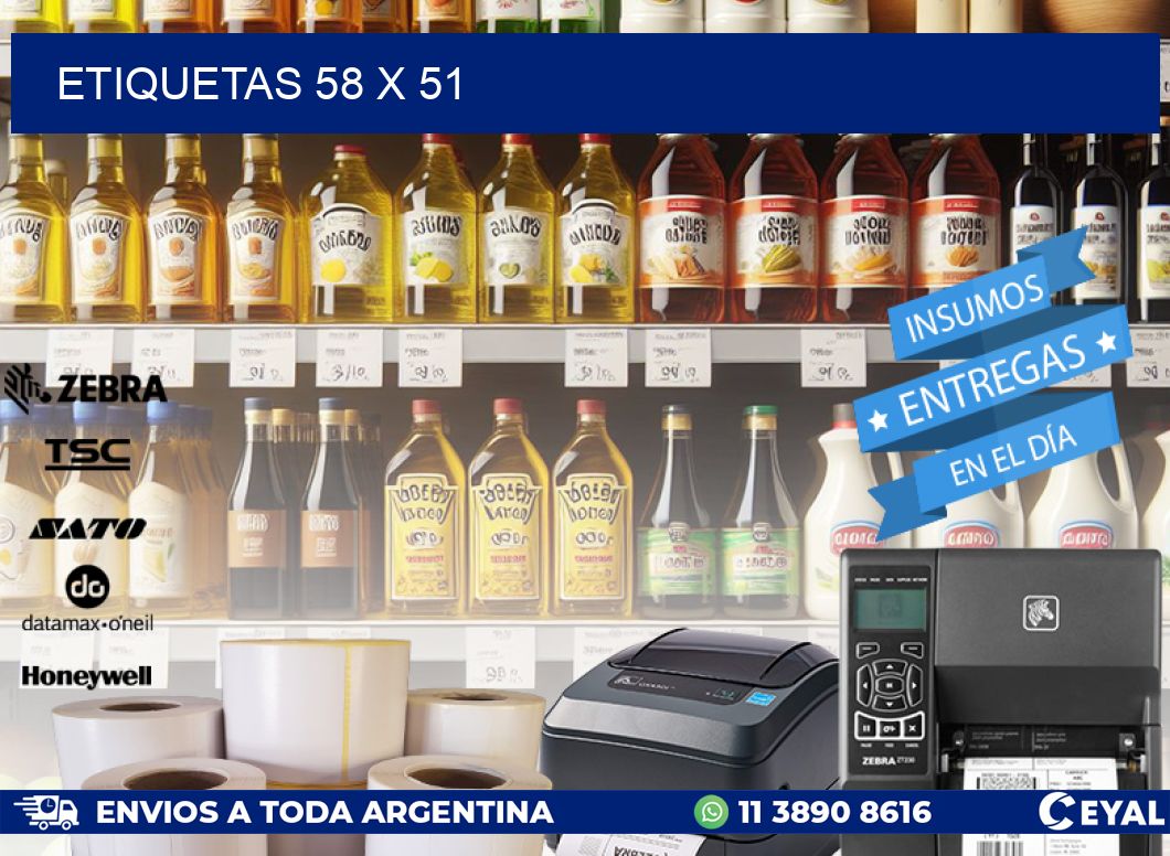 ETIQUETAS 58 x 51