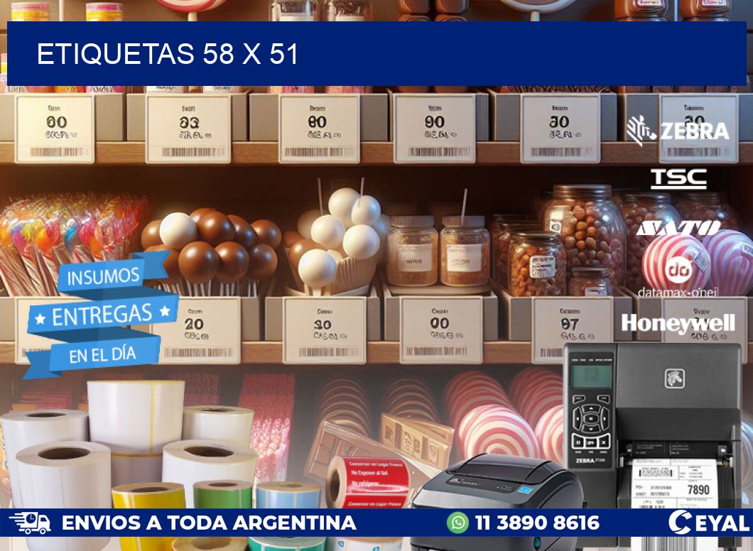 ETIQUETAS 58 x 51