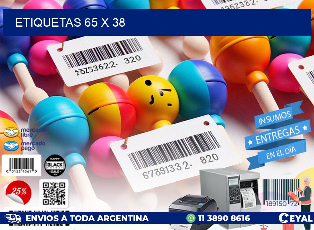 ETIQUETAS 65 x 38