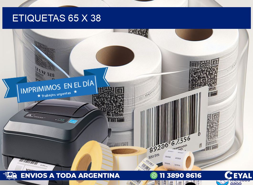 ETIQUETAS 65 x 38