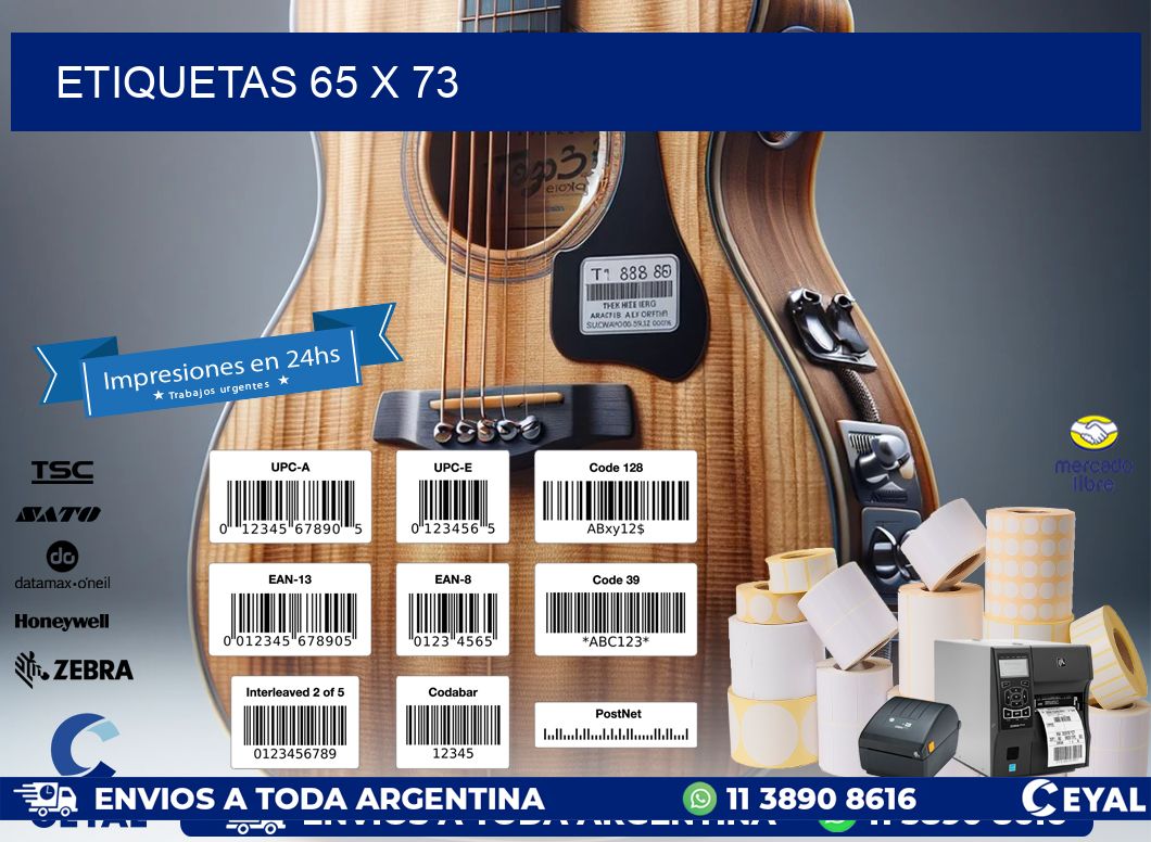 ETIQUETAS 65 x 73