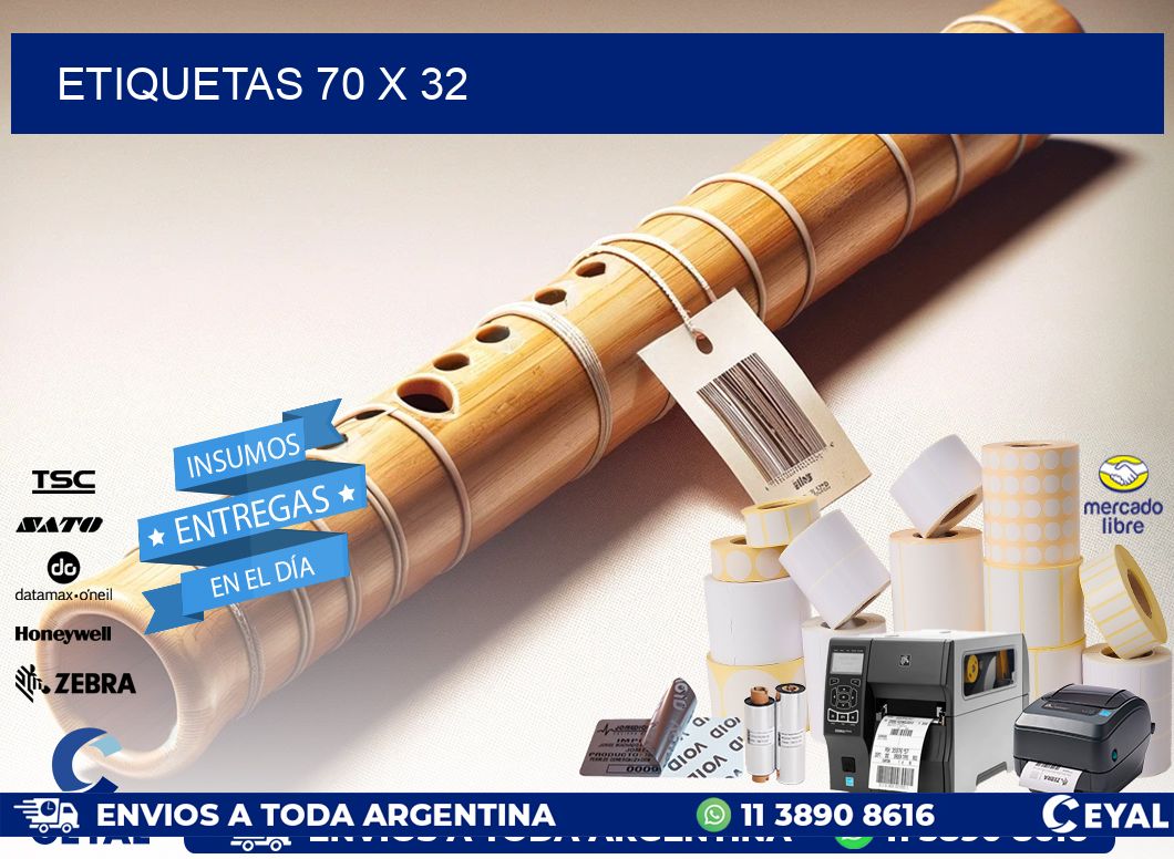 ETIQUETAS 70 x 32