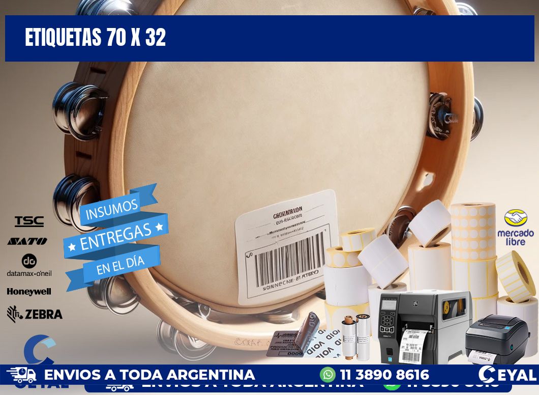 ETIQUETAS 70 x 32