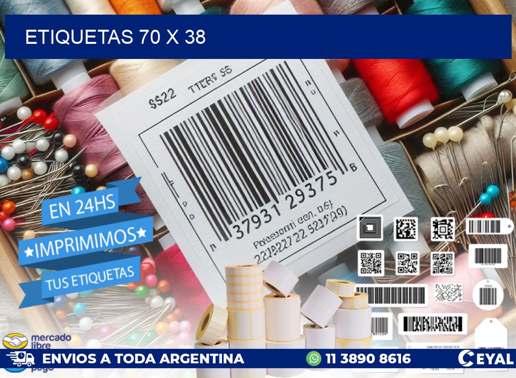 ETIQUETAS 70 x 38