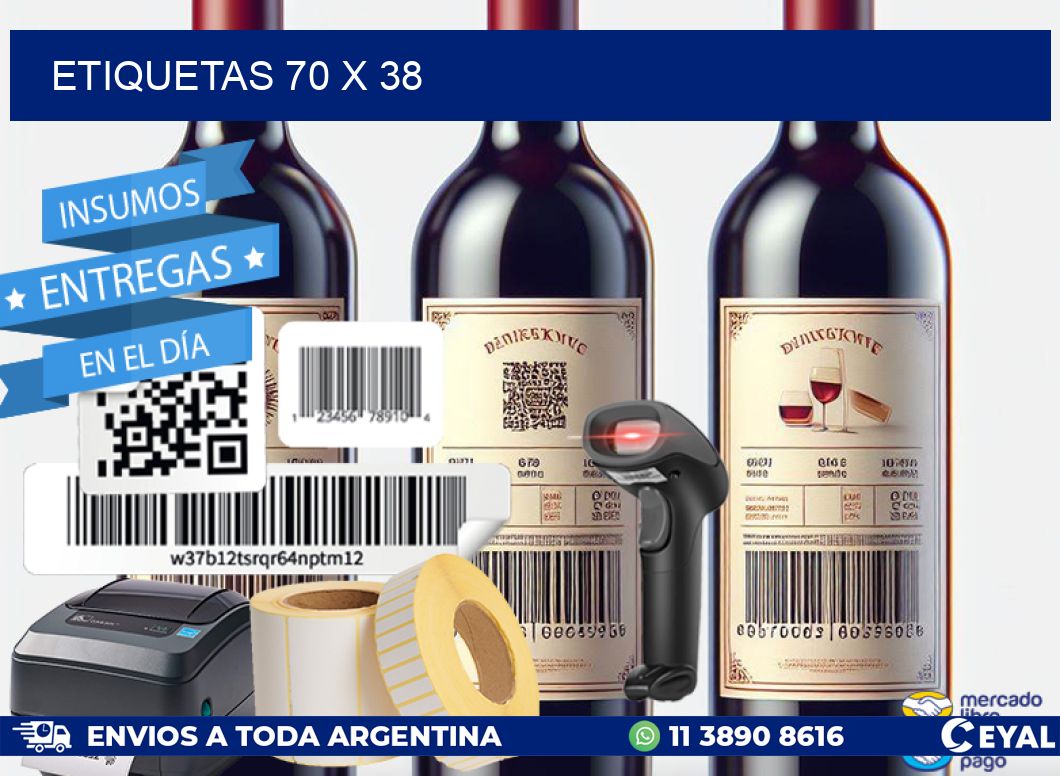 ETIQUETAS 70 x 38