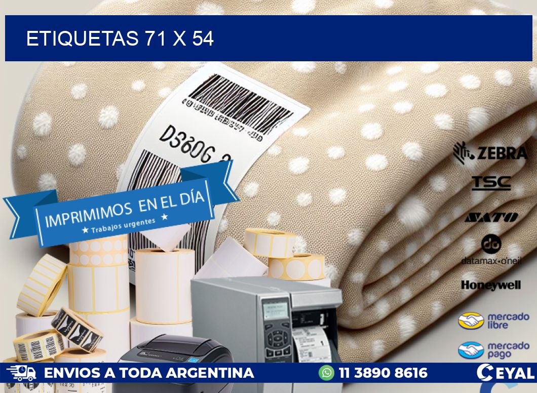ETIQUETAS 71 x 54