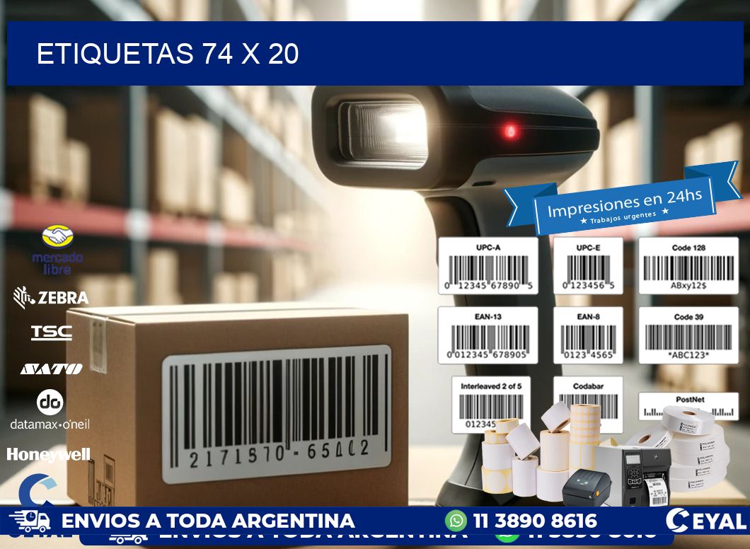 ETIQUETAS 74 x 20