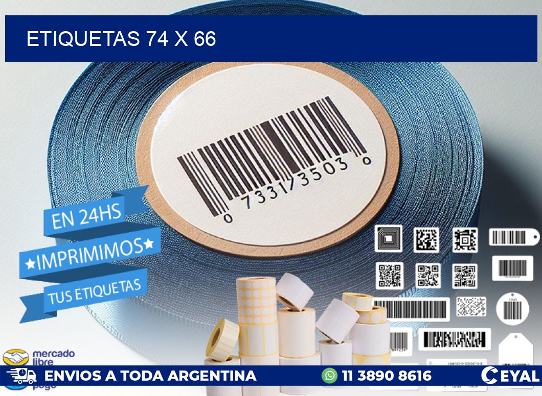 ETIQUETAS 74 x 66
