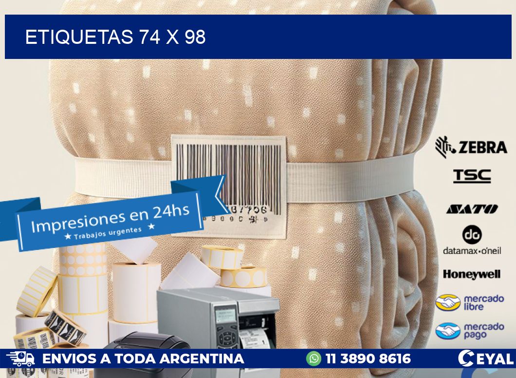 ETIQUETAS 74 x 98