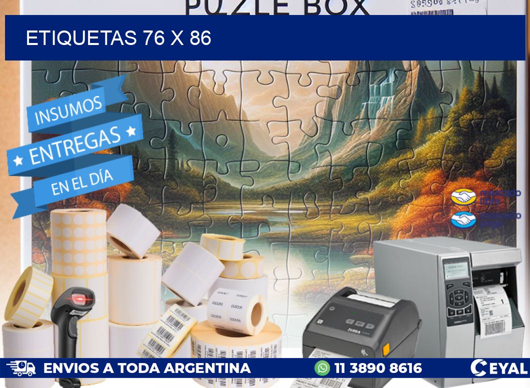 ETIQUETAS 76 x 86