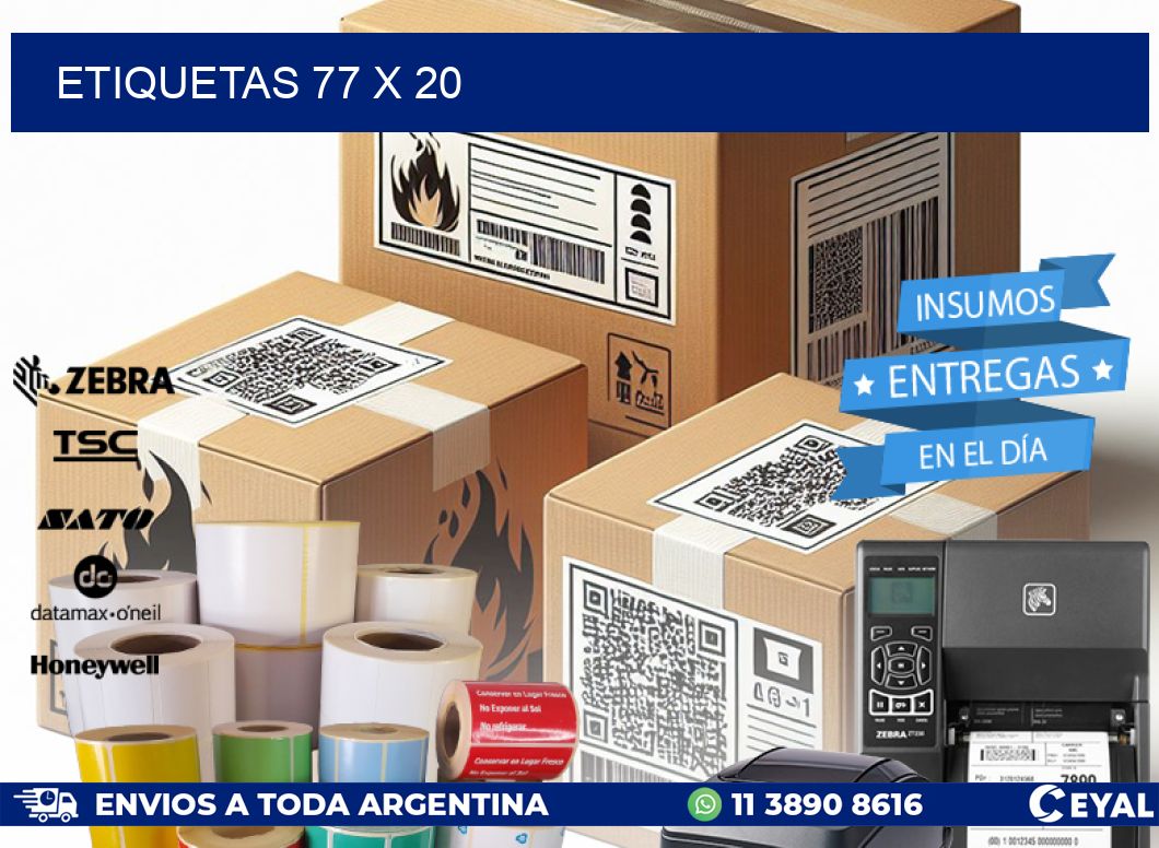 ETIQUETAS 77 x 20
