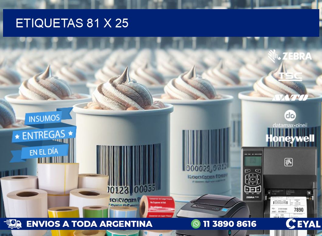 ETIQUETAS 81 x 25