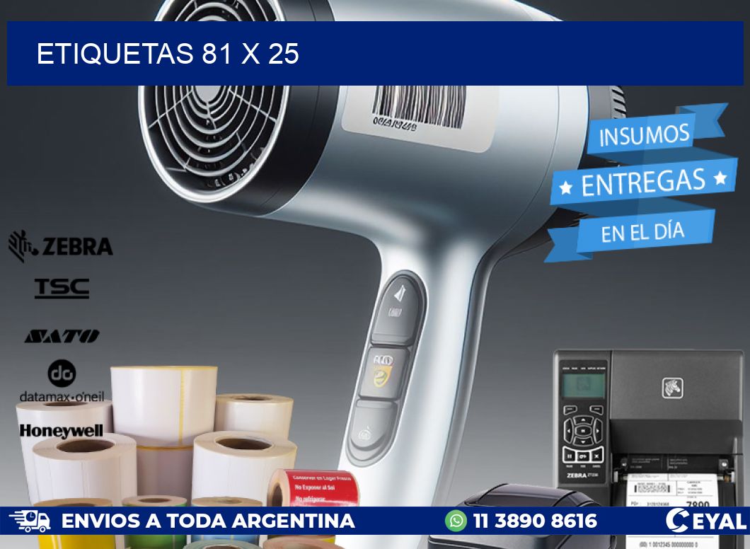 ETIQUETAS 81 x 25