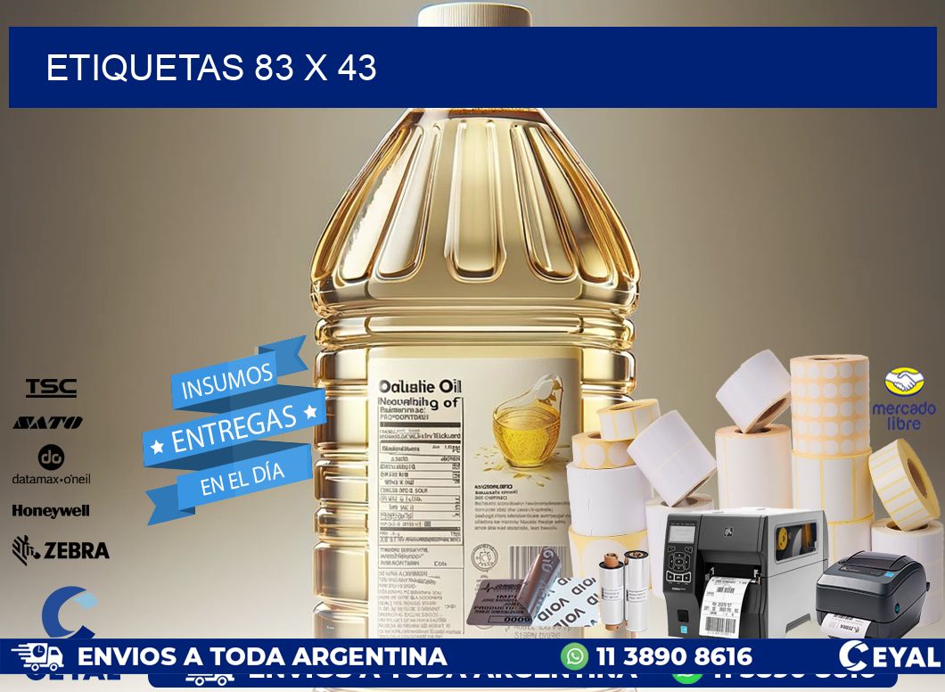 ETIQUETAS 83 x 43