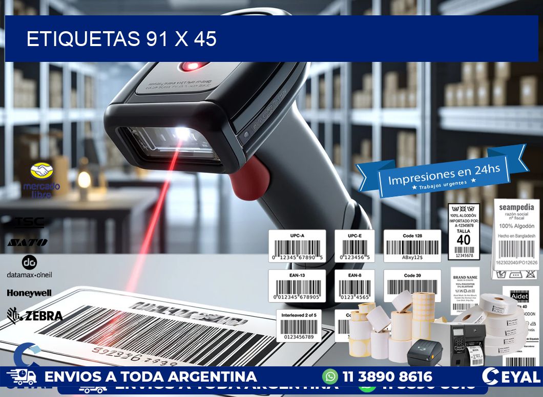 ETIQUETAS 91 x 45