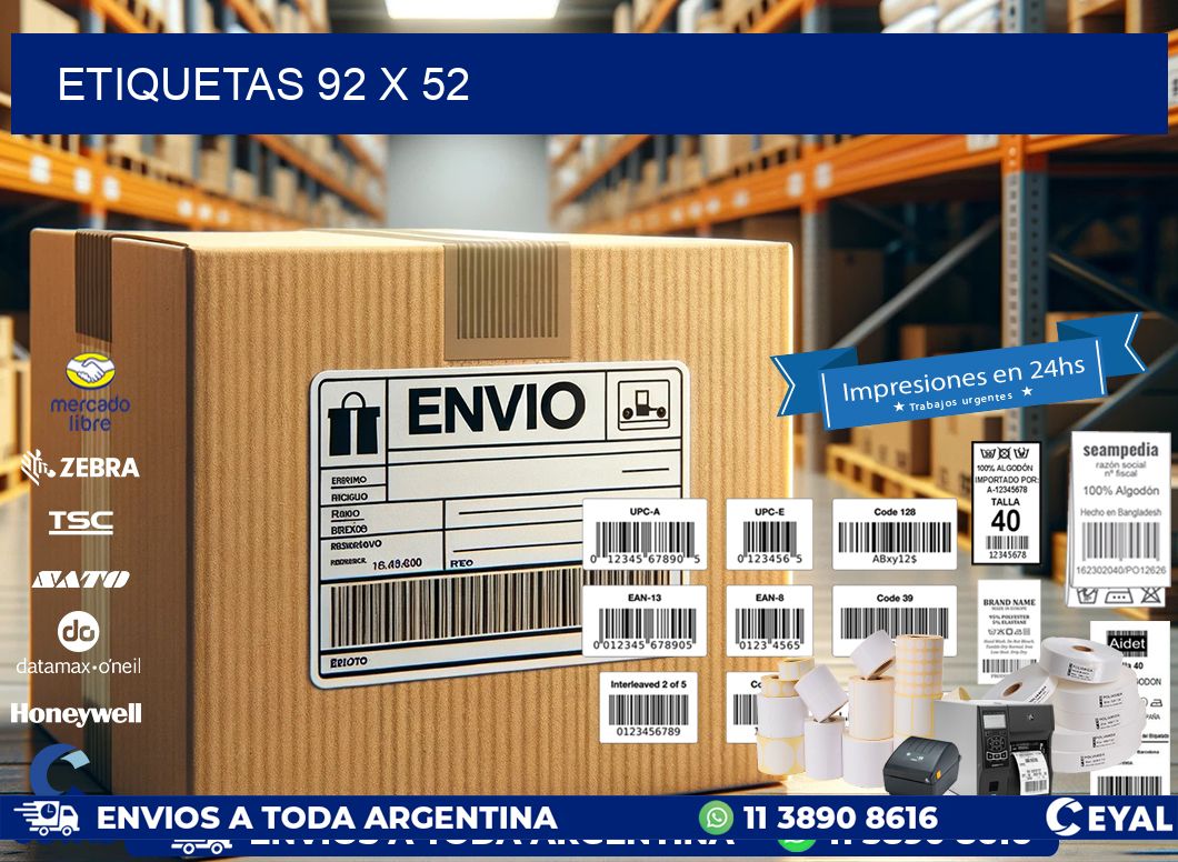 ETIQUETAS 92 x 52