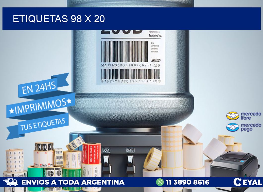 ETIQUETAS 98 x 20