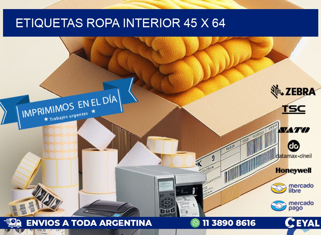 ETIQUETAS ROPA INTERIOR 45 x 64