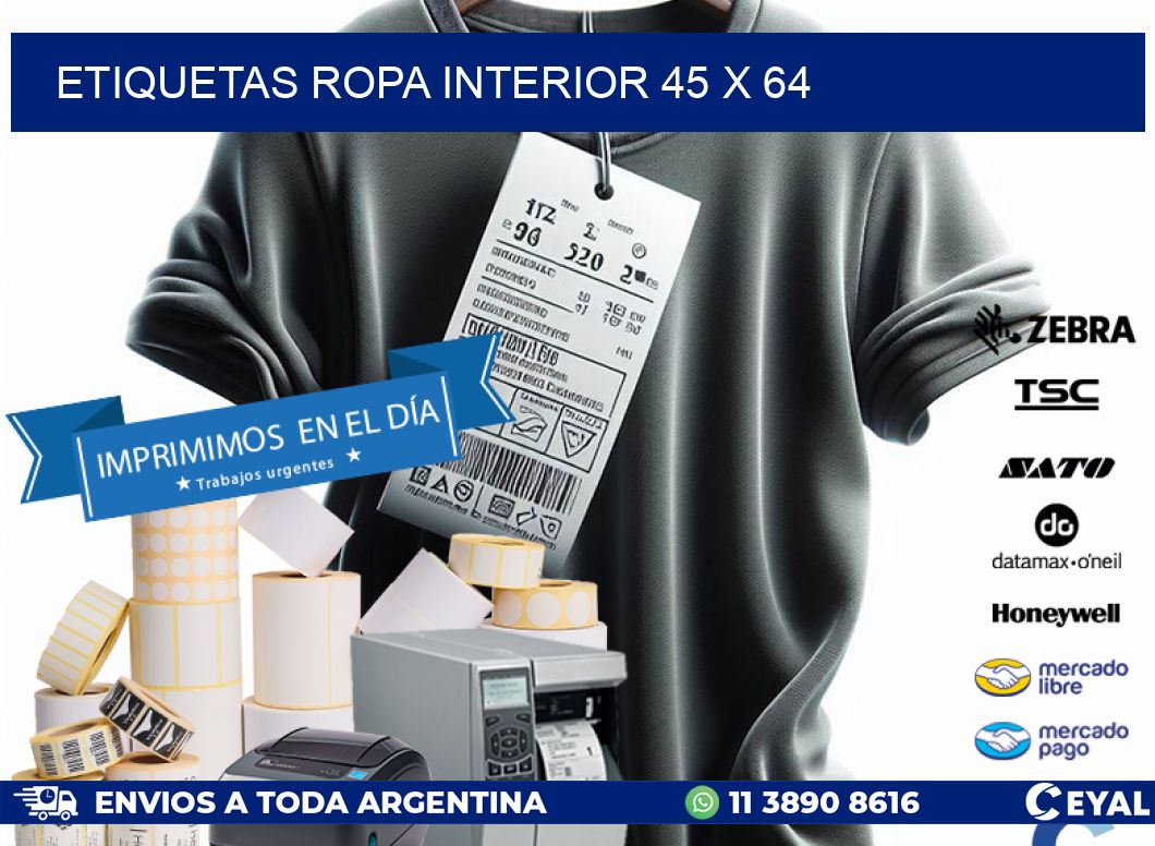 ETIQUETAS ROPA INTERIOR 45 x 64