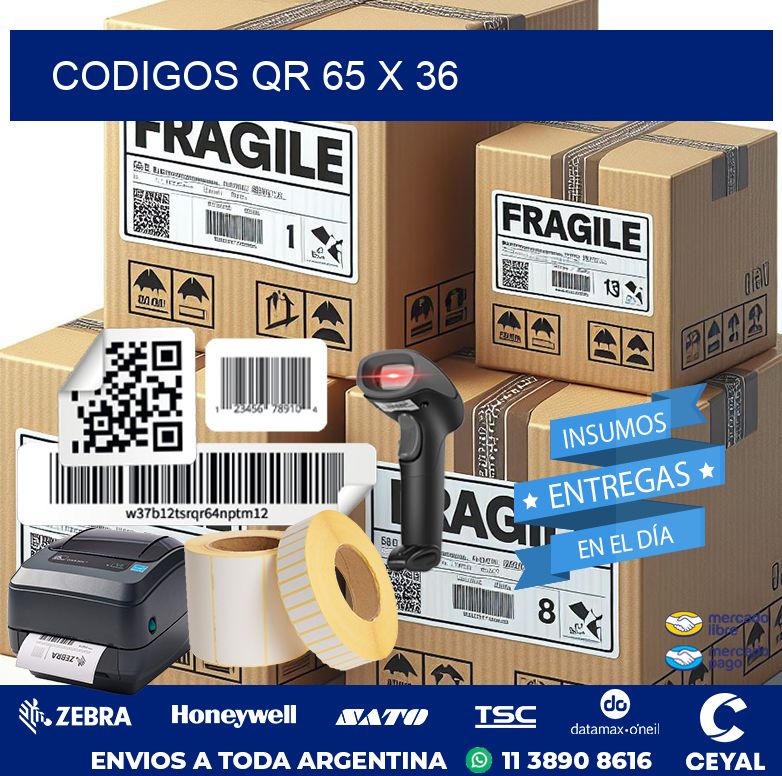 CODIGOS QR 65 x 36