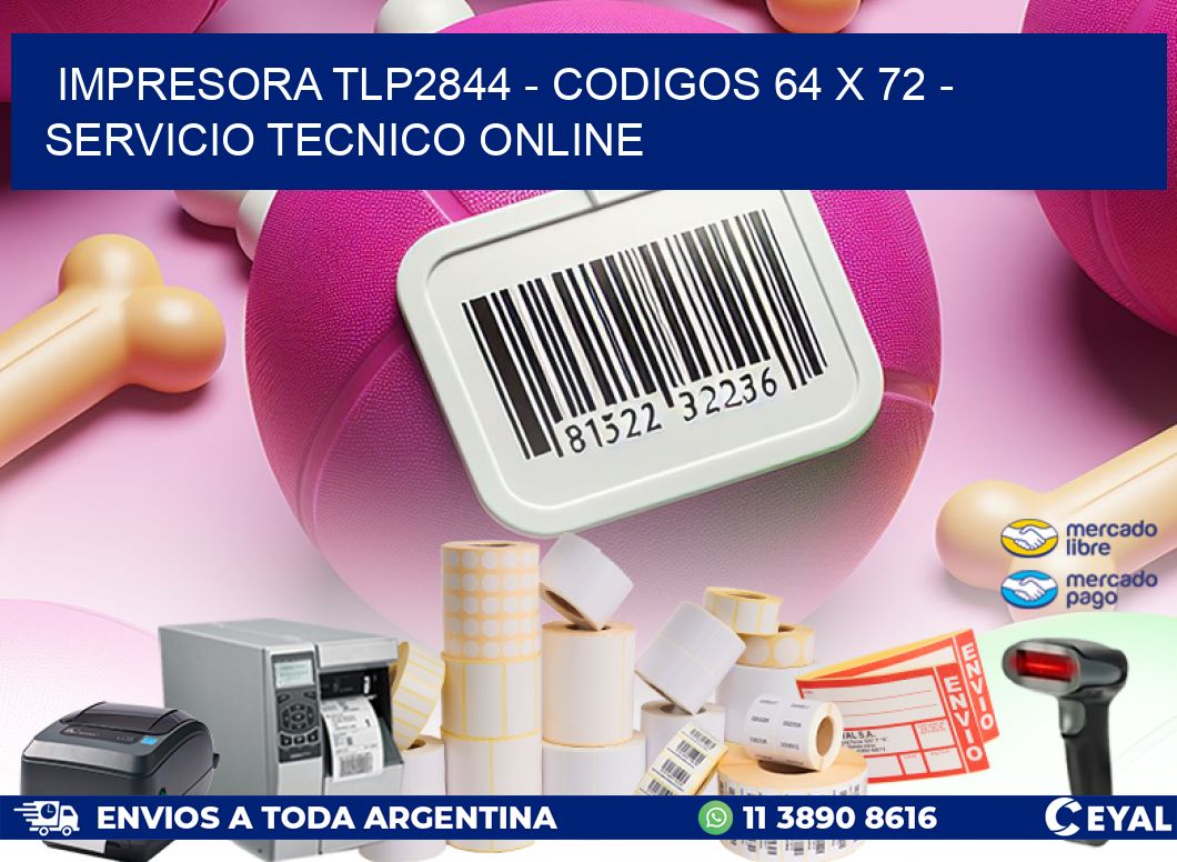 IMPRESORA TLP2844 - CODIGOS 64 x 72 - SERVICIO TECNICO ONLINE