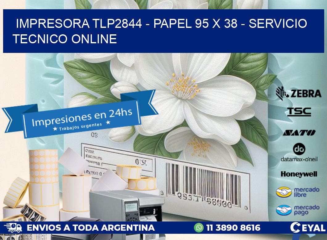 IMPRESORA TLP2844 - PAPEL 95 x 38 - SERVICIO TECNICO ONLINE