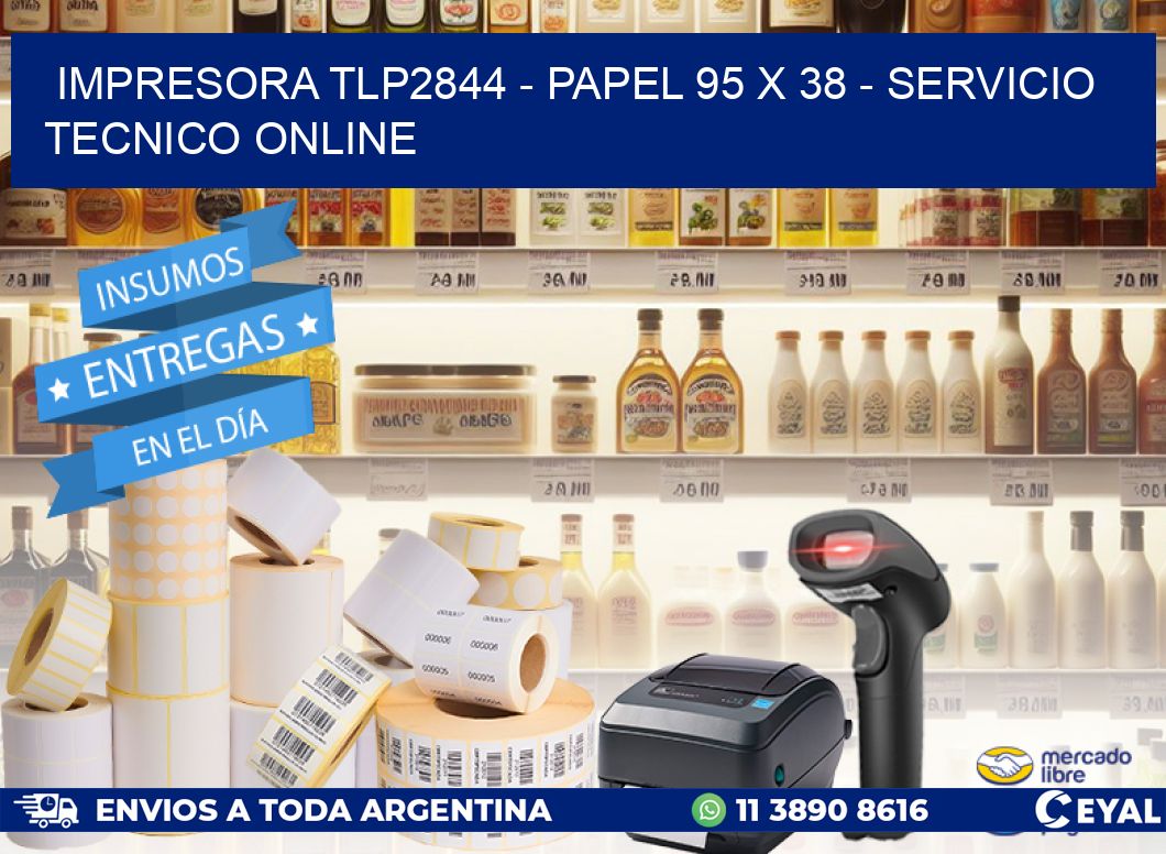 IMPRESORA TLP2844 - PAPEL 95 x 38 - SERVICIO TECNICO ONLINE