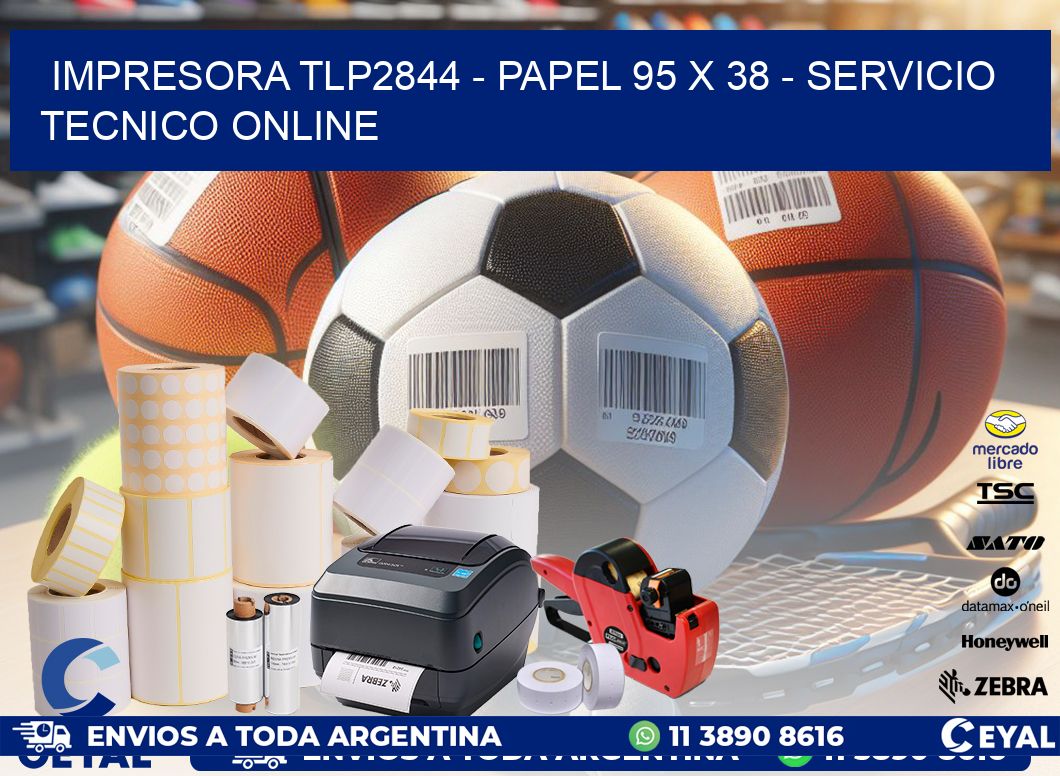 IMPRESORA TLP2844 - PAPEL 95 x 38 - SERVICIO TECNICO ONLINE