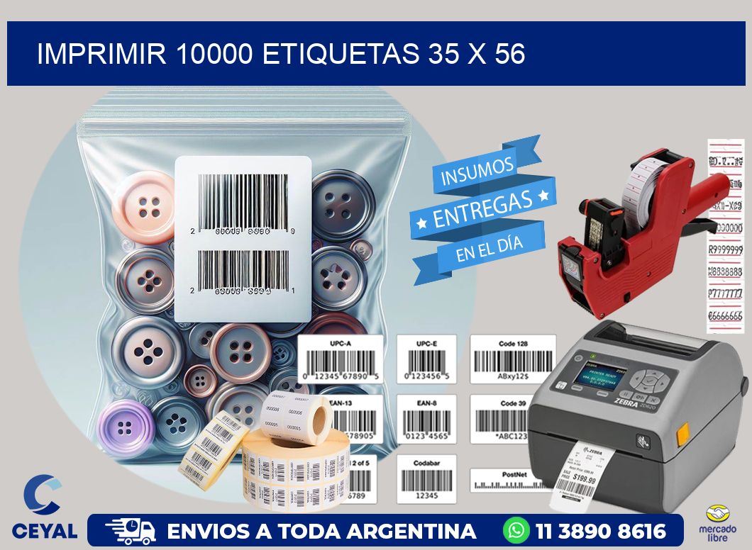 IMPRIMIR 10000 ETIQUETAS 35 x 56