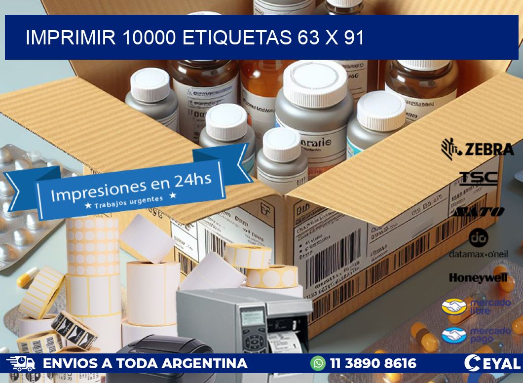 IMPRIMIR 10000 ETIQUETAS 63 x 91