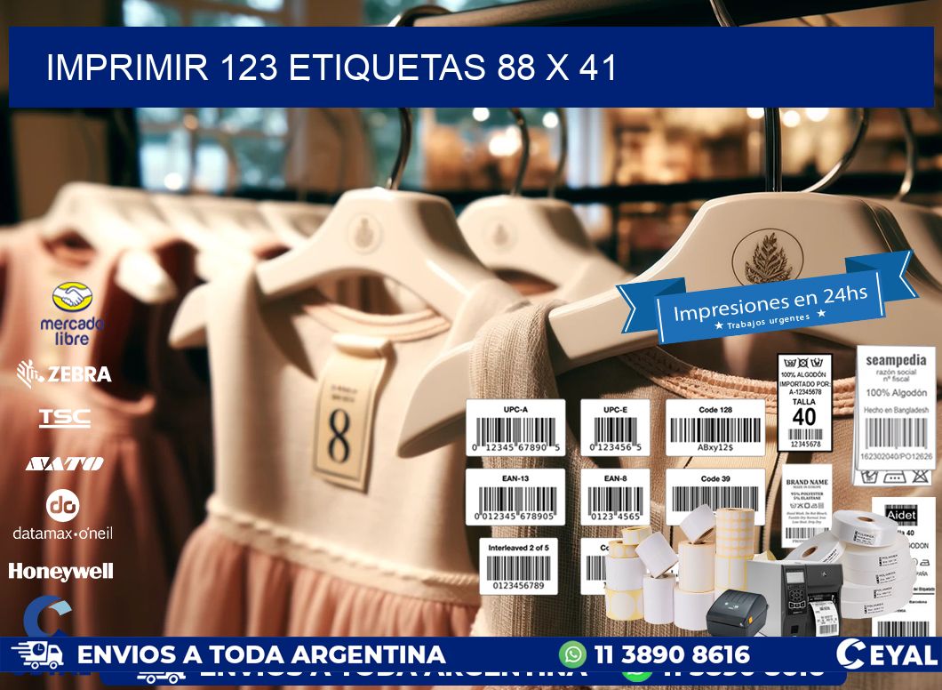 IMPRIMIR 123 ETIQUETAS 88 x 41