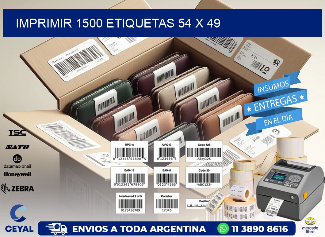 IMPRIMIR 1500 ETIQUETAS 54 x 49