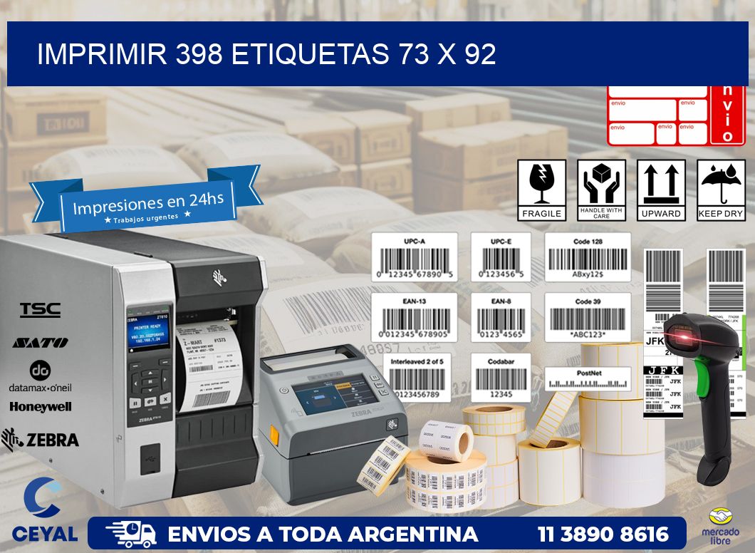 IMPRIMIR 398 ETIQUETAS 73 x 92