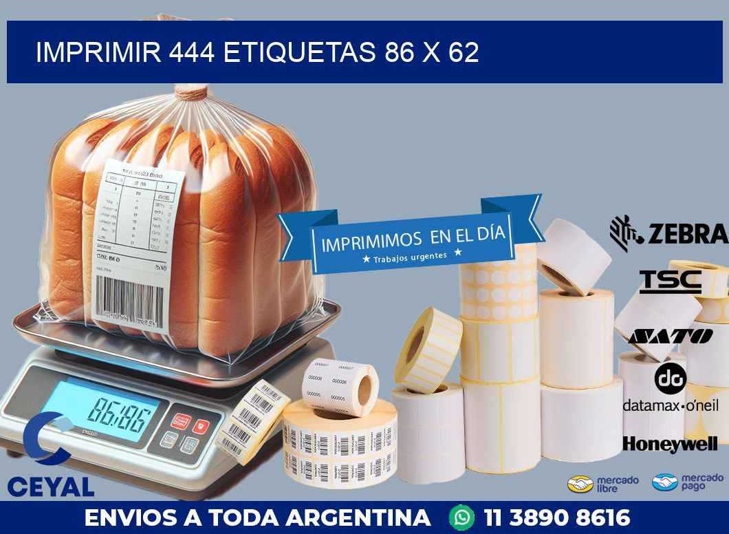 IMPRIMIR 444 ETIQUETAS 86 x 62