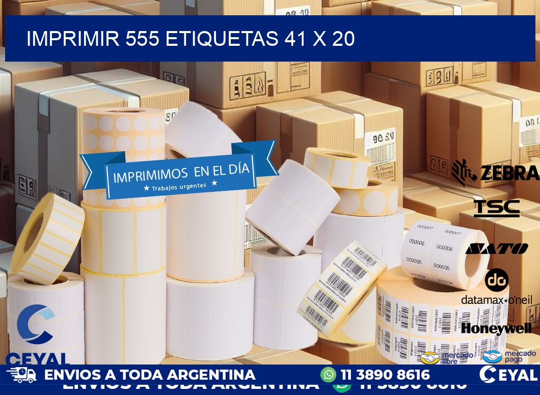 IMPRIMIR 555 ETIQUETAS 41 x 20