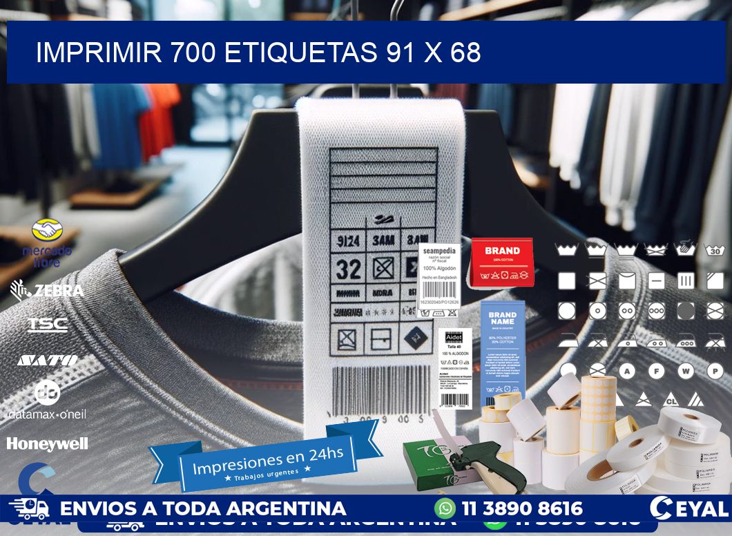 IMPRIMIR 700 ETIQUETAS 91 x 68