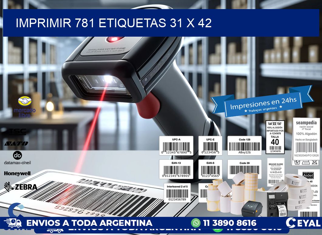 IMPRIMIR 781 ETIQUETAS 31 x 42