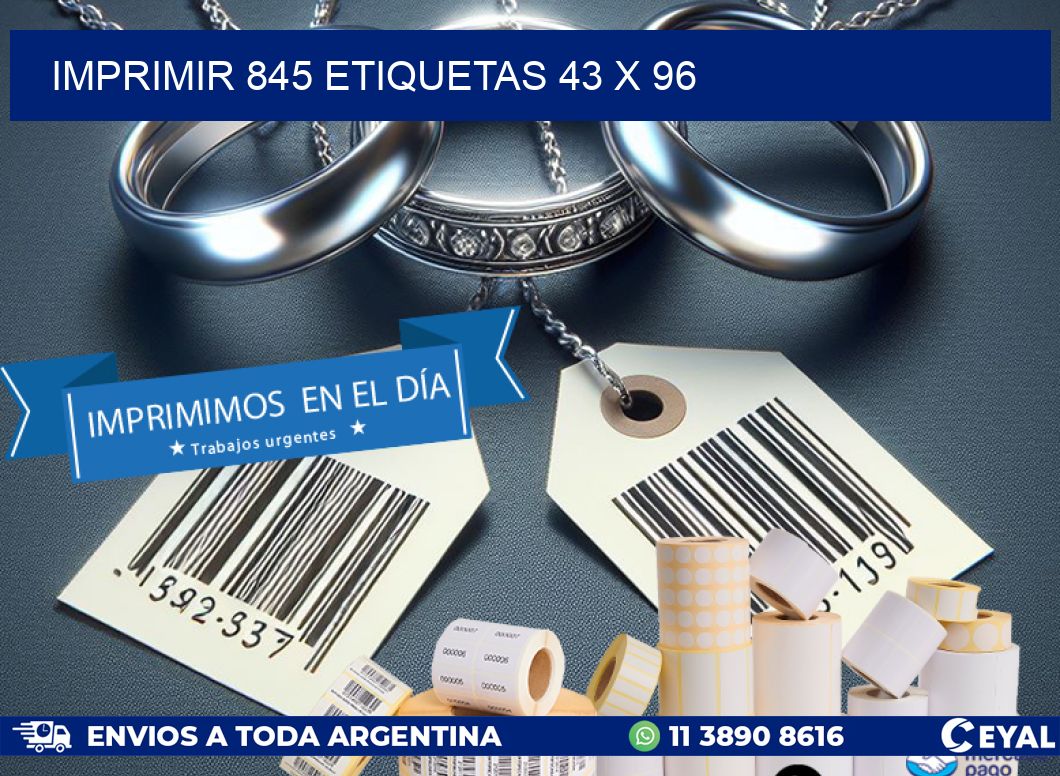 IMPRIMIR 845 ETIQUETAS 43 x 96